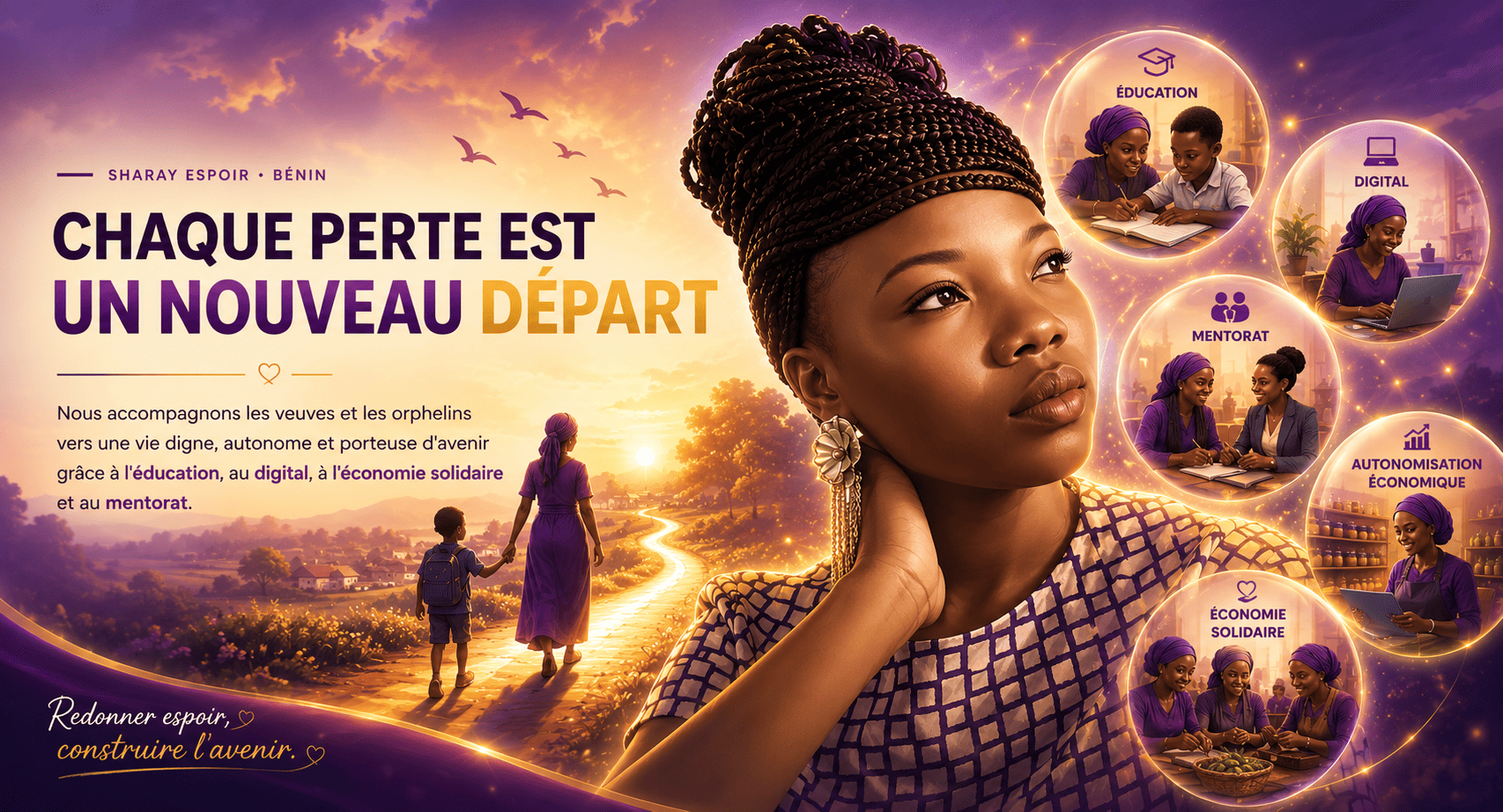 Sharay Espoir — Femmes et enfants accompagnés au Bénin